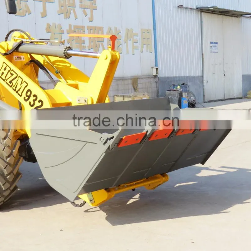 low price HZM 932 earth moving machinery wheel loader with WEICHAI