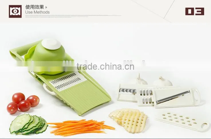 Professional Vegetables Mandoline Julienne Cutter Slicer Grater Garlic