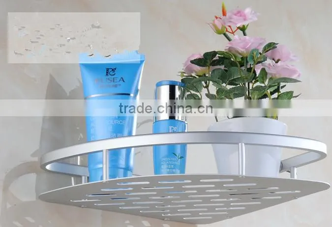 hot sale never rust bathroom aluminium single corner shelf china supplier bathroom corner towel shelf