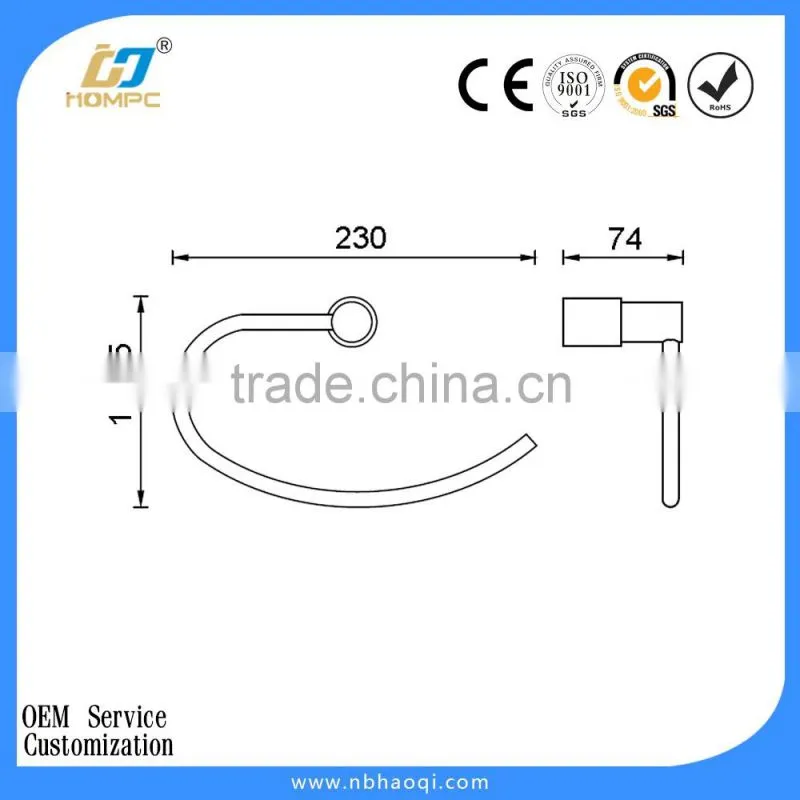 circle design of towel ring