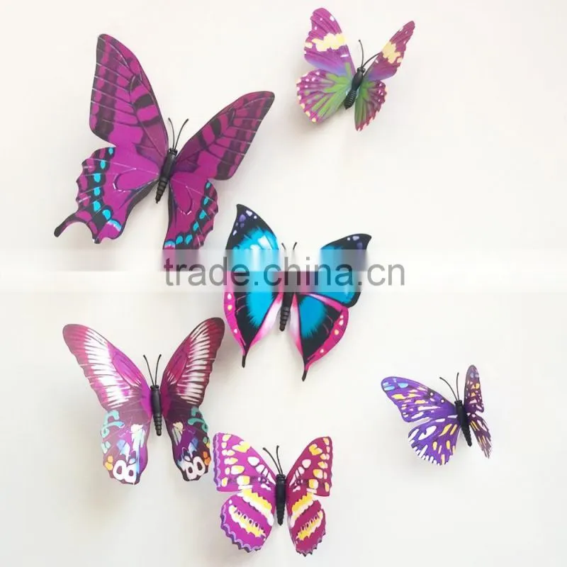3D Butterfly Wall Sticker 12pcs/Set Decor Sticker