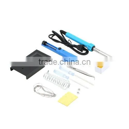 9 in 1 Electric Solder Tool Kit Set With Iron Ultrasonic Soldering Iron Goot Stand Desolder Pump Tweezer 60W