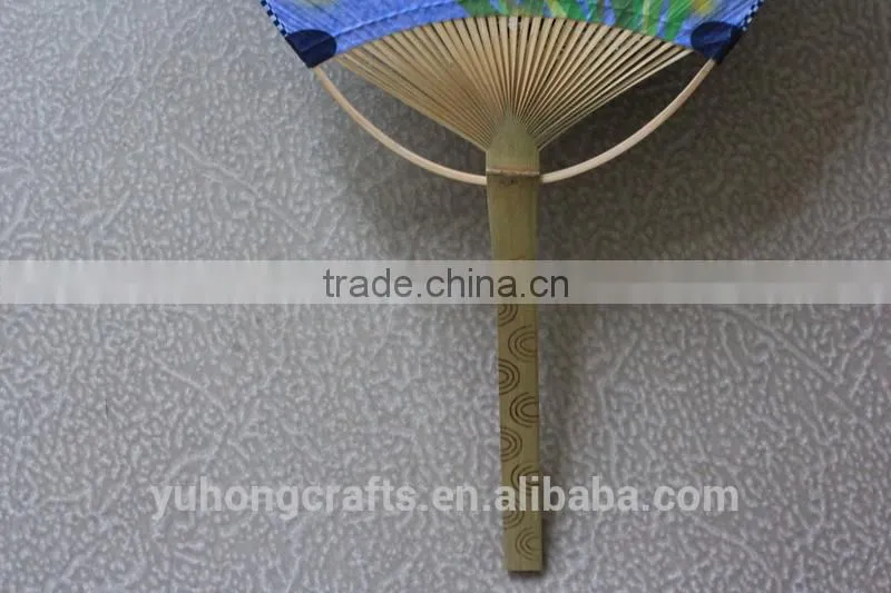 2014 Hot Custom Logo Promotion Branded Paper fan