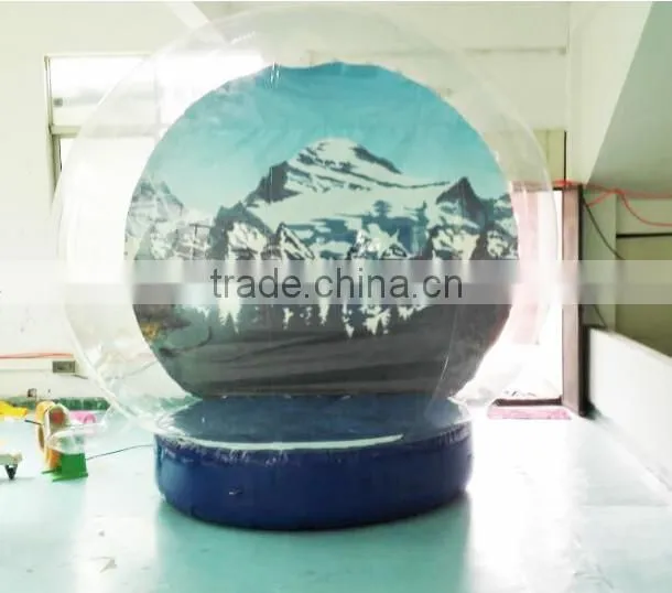 Clearly inflatable snow globe tent with high quality