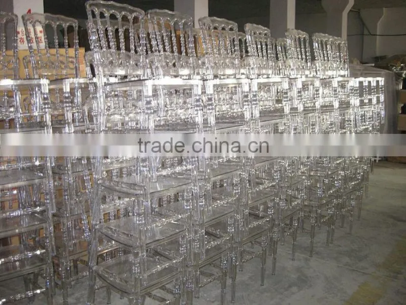 wholesale clear resin wedding party renal crystal clear wedding chair