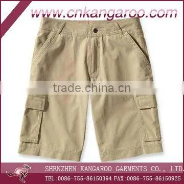 Mens 100%cotton cargo short