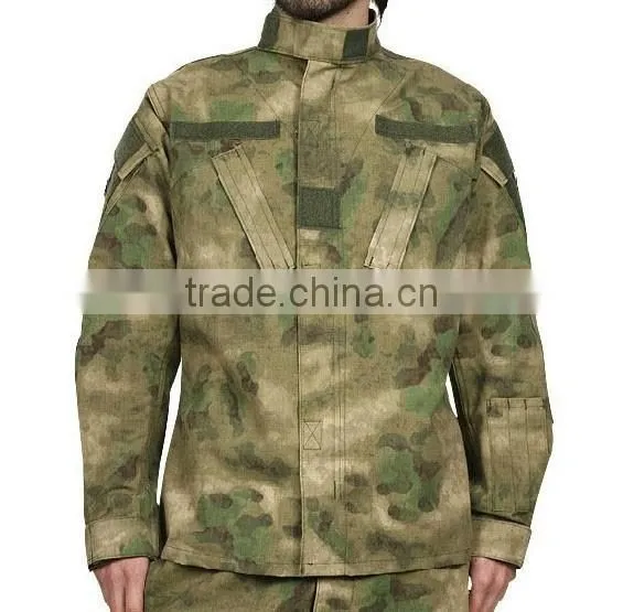 ACU army camouflage military twill/ ripstop uniform,Military uniform ripstop manufactory