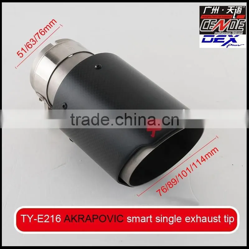 auto exhaust tip carbon fiber akrapovic