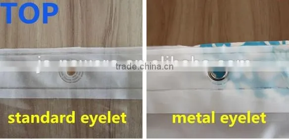 Factoried shower curtain