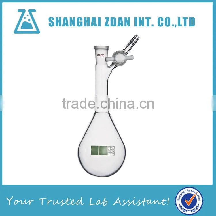 Modified Schlenk Reaction Flask PTFE Stopcock,Heavy Duty