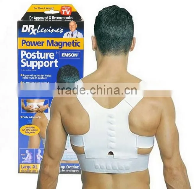 2017 Hot sellingMagnetic Orthopedic Back posture support brace, High Quality Posture Corrector