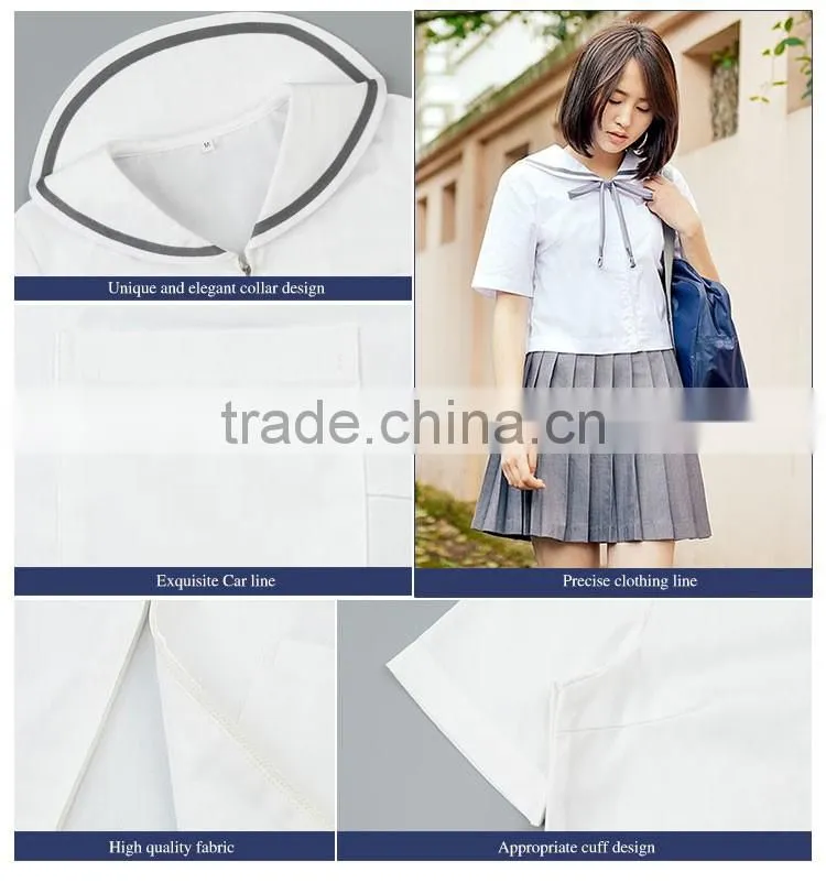 Custom Sailor School Uniform Shirt And Skirt