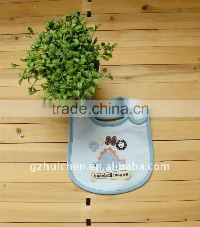 baby clothing cute emobroider waterproof bibs
