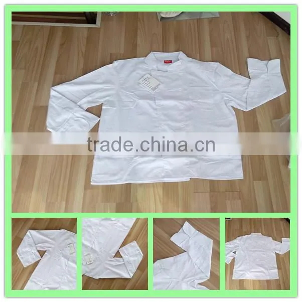 TC Plastic Buttons Knots Black Chef Coat