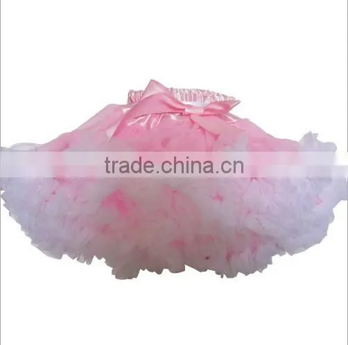 Children's Boutique Super Fluffy Drop Ballet Ruffled Satin Belt Bow Tutu Chiffon Party Clothing Girls' Fluffy Pettiskirts