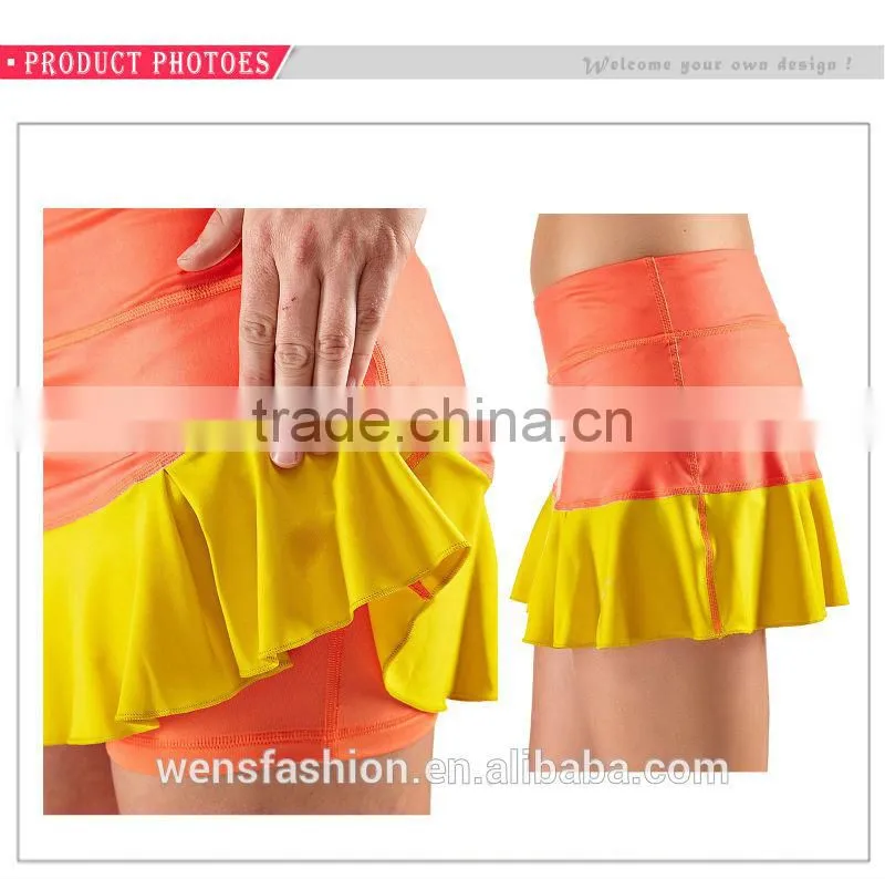 Ladies tennis fashion running skirt wholesale tennis mini-skirt