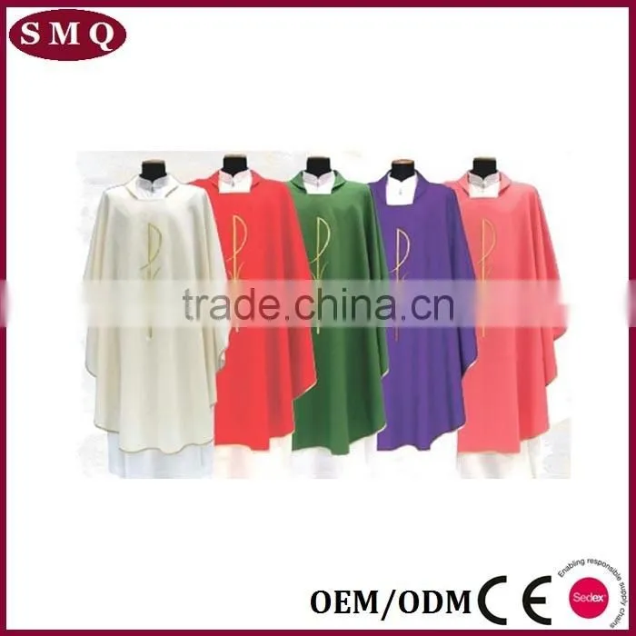 church vestment customize choir robe white wholsale Italy robe