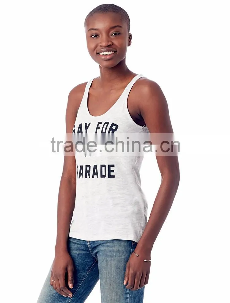Guangzhou Shandao OEM Hot Selling Series 160g 80% Cotton 20% Polyester Printed Custom Manufacturer Tank Top