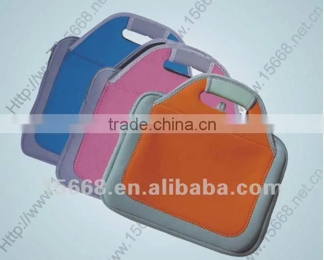 2014 fashion design neoprene laptop bag with handle