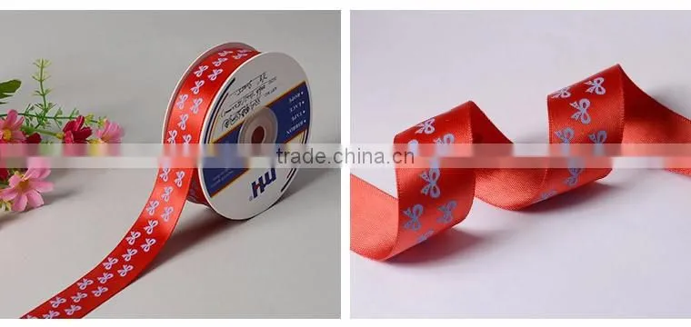 7/8" Printed Satin Ribbons Double Faced