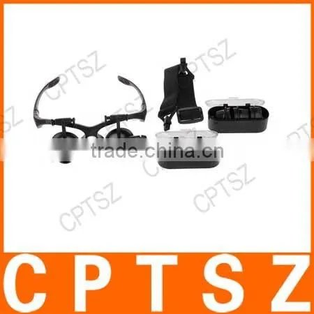 COLEMETER 10X 15X 20X 25X Magnifier Magnifying Eye Glasses Loupe LED Jeweler Watch Repair