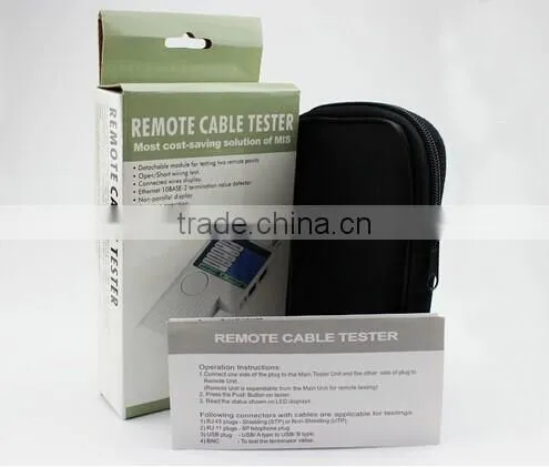 Multifunction 4 in 1 Remote RJ11 RJ45 USB BNC LAN Network Phone Cable Cat5 Cat6 Tester Meter