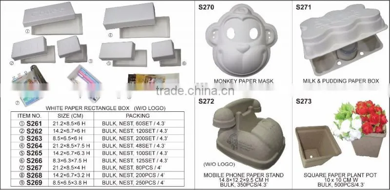 Gecko molded pulp, craft paper