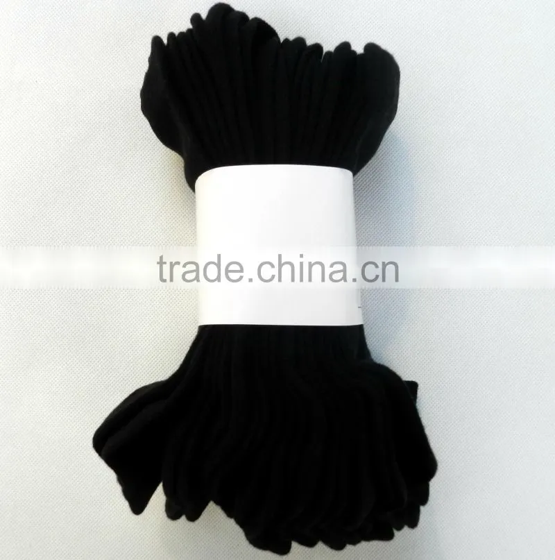 High RICH Cotton 5 or 10 PACK solid plain black mens ankle socks