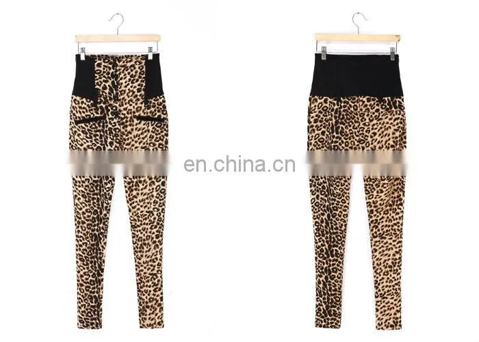 Leopard Print Girls Sexy Tight Pants