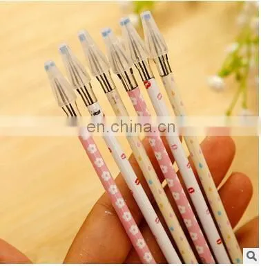 Creative Stationery Black Gel Pen Diamond Head Refills For 0.38mm Office Supplies flower printed gel pen refill