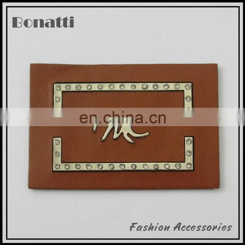 2013 cheap customed high quality garment leather label for jeans