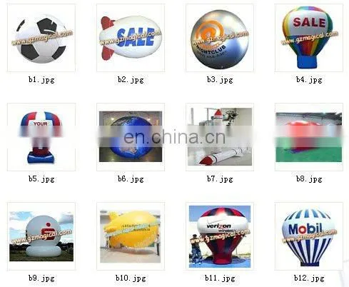 advertise Inflatable helium airship/ inflatable floating sky blimp