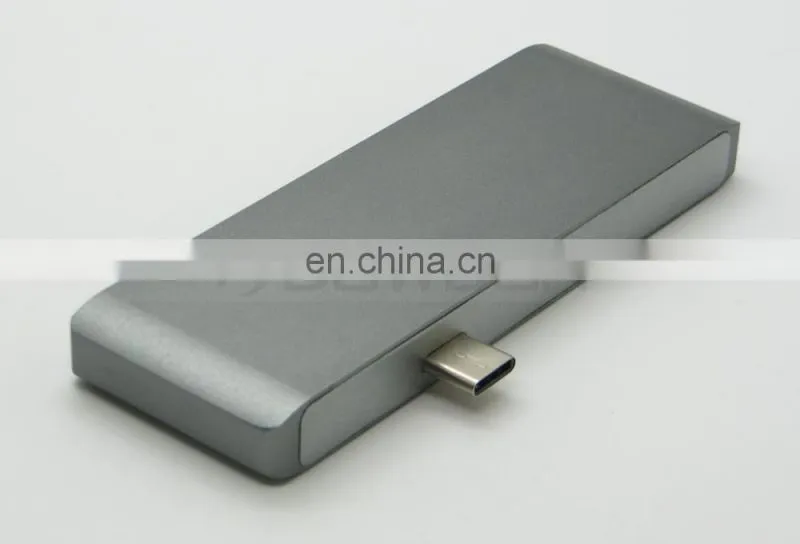 Aluminium 5 in 1 USB 3.0 Type C Hub for Macbook