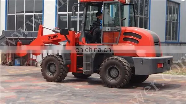 1.6ton ZL16F front quick hitch wheel loader