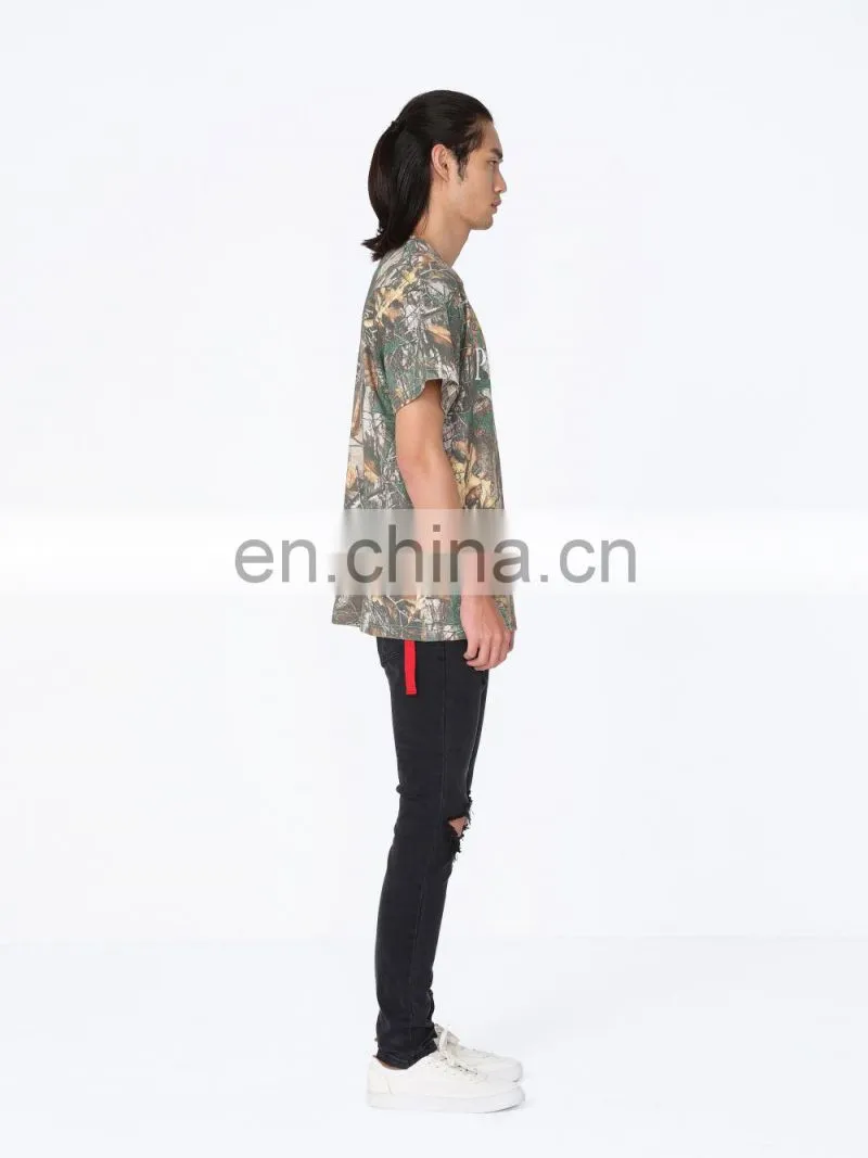 DiZNEW Oem Mens High Quality All Over Print T-Shirt Cotton T Shirt Full Print