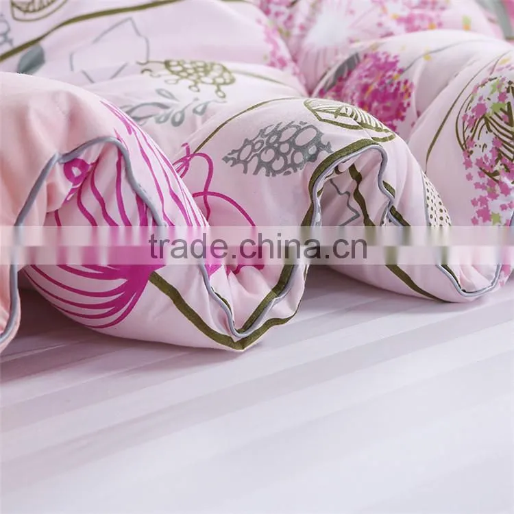 printed floral top quality factory price microfiber quilt patchwork quilt sale down comforter vacuum package