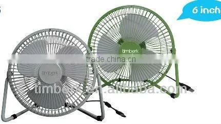 usb metal desk fan red color