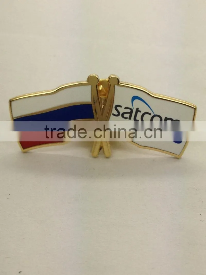 custom logo soft enamel lapel pins/custom flag lapel pins