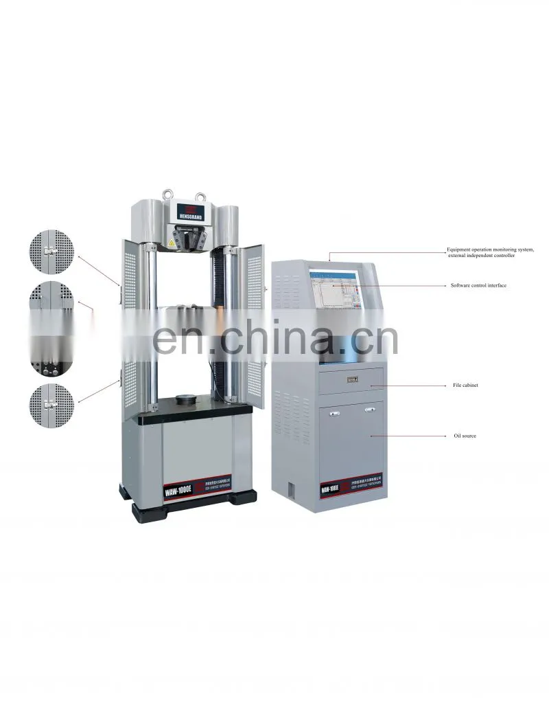 WE-300 300KN 30Ton tensile tester with preload testing rig load cell display