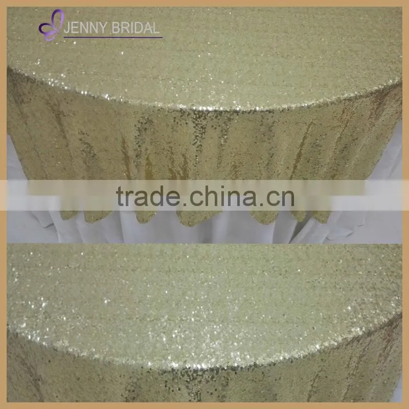 Jenny Bridal Wedding Sequin Tablecloths Wholesale Sequin Fabric
