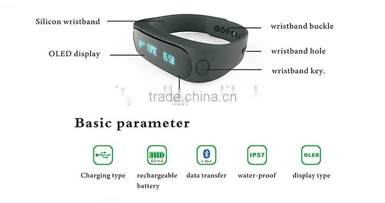 2015 New Arrival Smart band with 90 days standby time