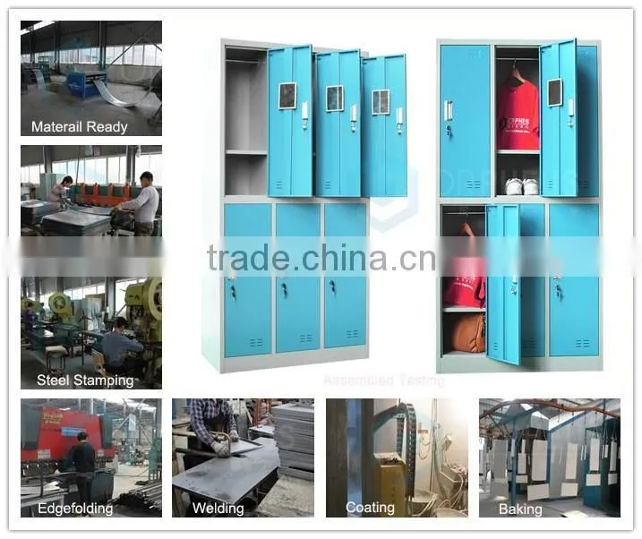 Competitive Price Multi-door Waterproof Clothing Storage Public Metal Spa locker