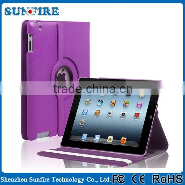360 Degree Rotating Stand leather Case cover for iPad pro