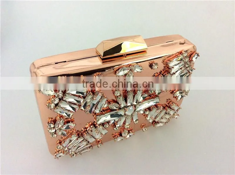2015 Euro best seller acrylic embellished wedding evening bags
