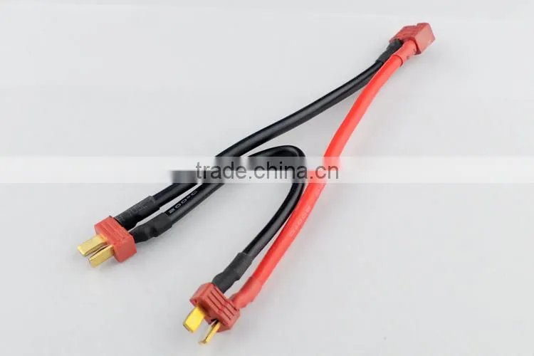 T plug Wire Switch Cable Connector 1F & 2M 12AWG Soft Silicone Wire