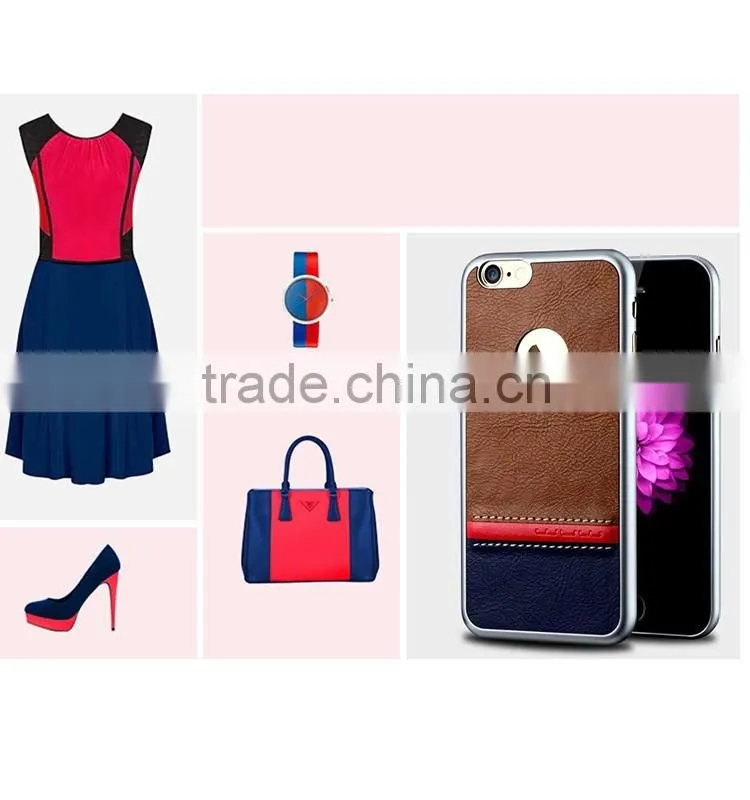 High quality super slim leather back cover for iphone 6s with high perfermance