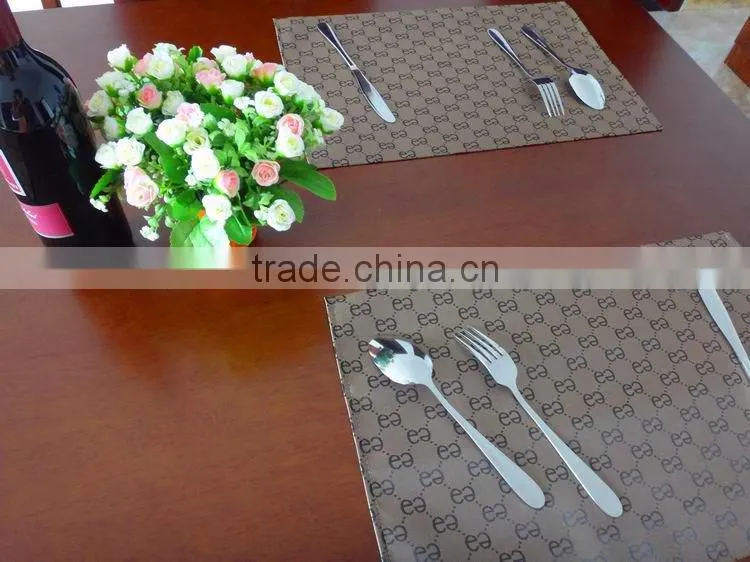 High quality PVC placemat hotel restaurant