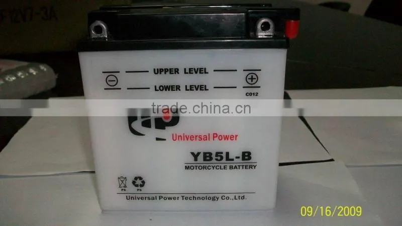 Dry Charged Vented Motorcycle Battery 12N7A-3A 12V 7AH