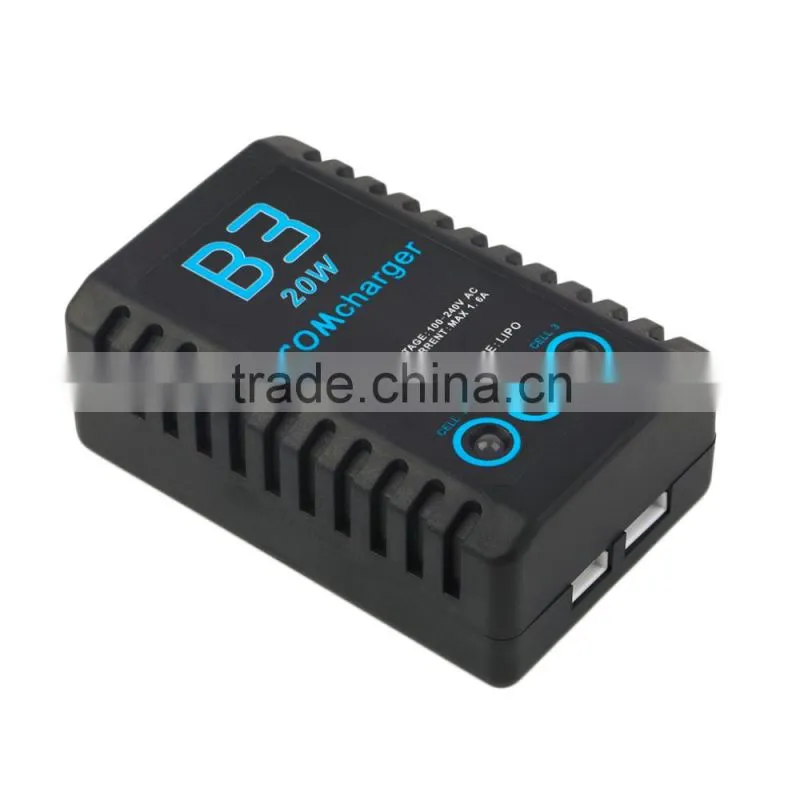 B3 20W 2S-3S LiPo Battery Compact Easy Balance Charger For RC Helicopter