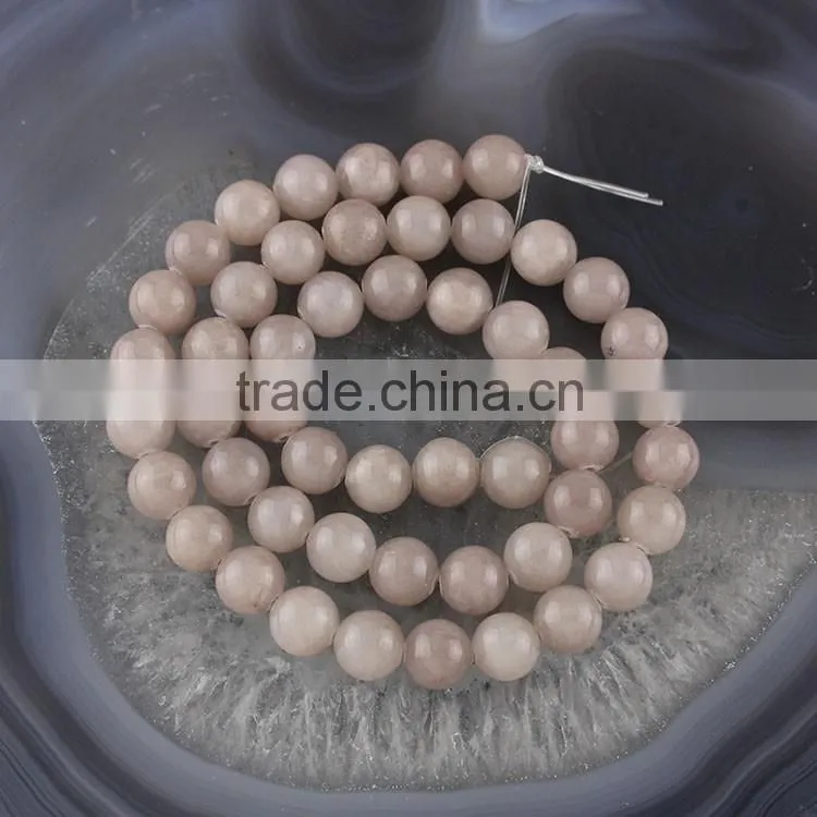YJ1125-2 Wholesale Dark red Round Dyed Jade Stone Beads for jewelry making
